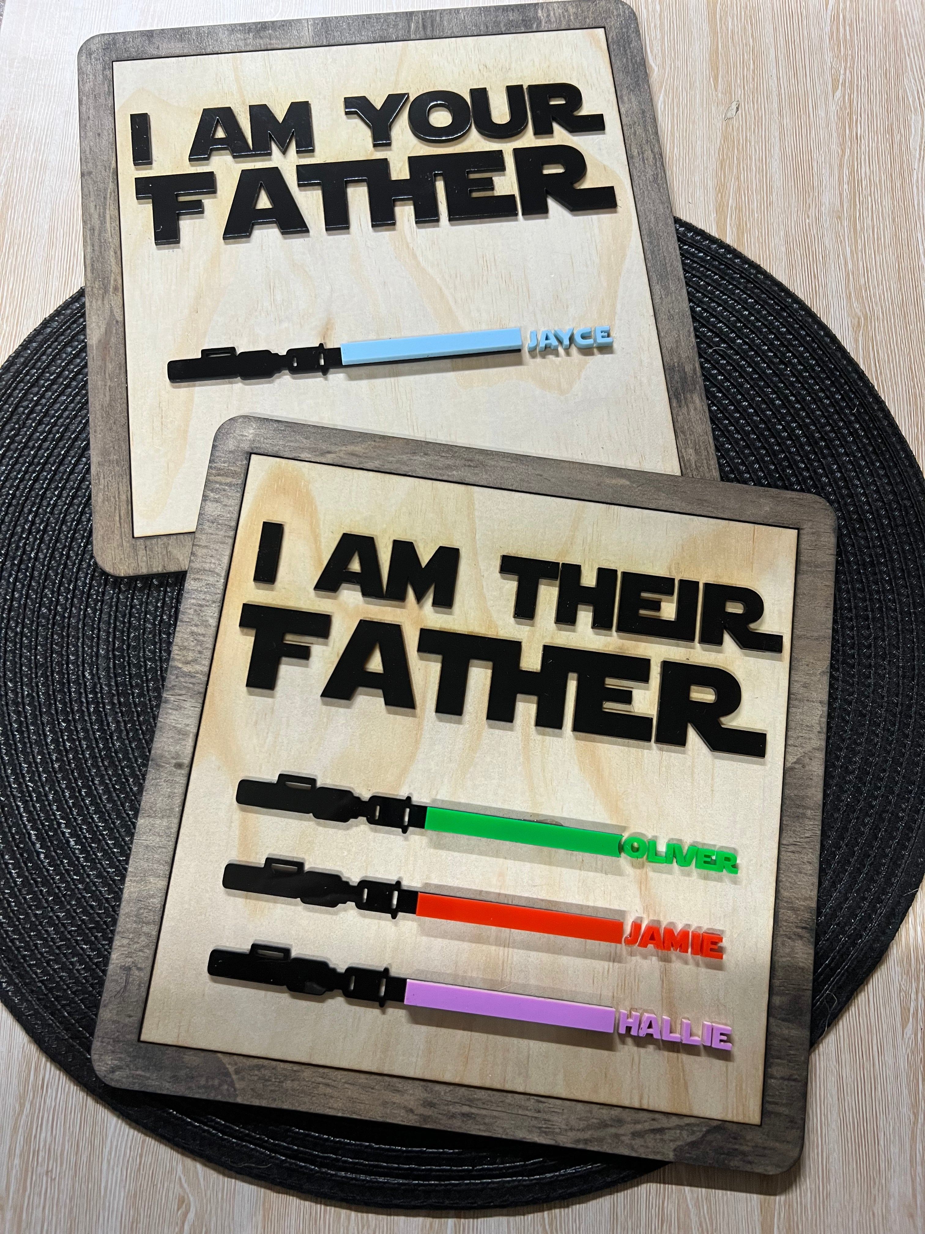 Lightsaber plaques - 4 Little Dreamers