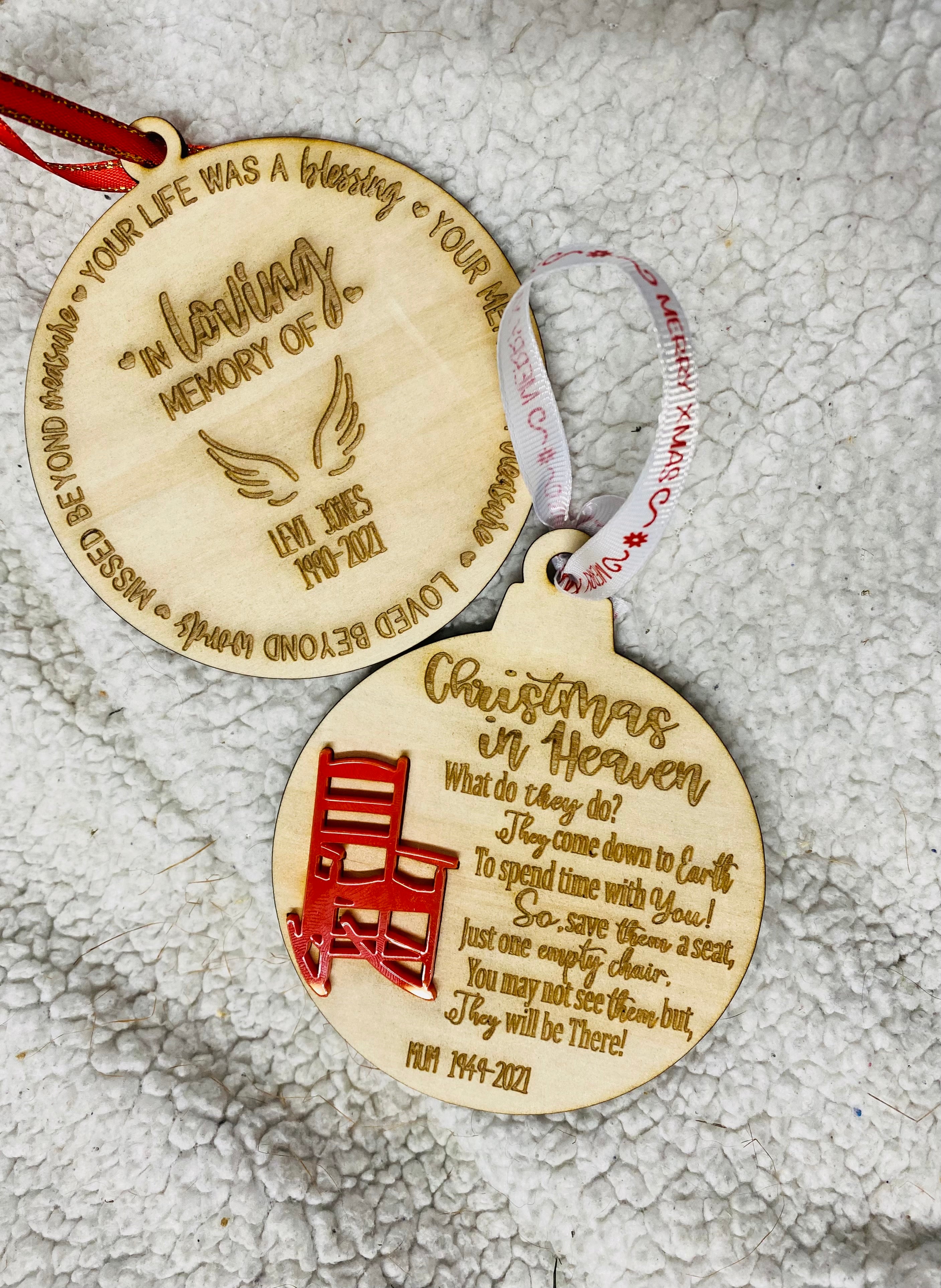 Memorial ornaments - 4 Little Dreamers