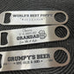 Engraved bottle openers
