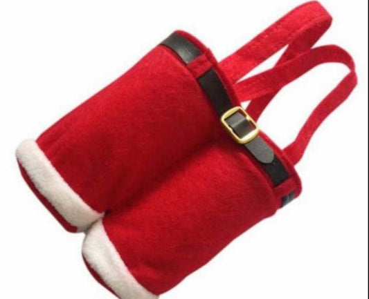 Santa pants gift bag