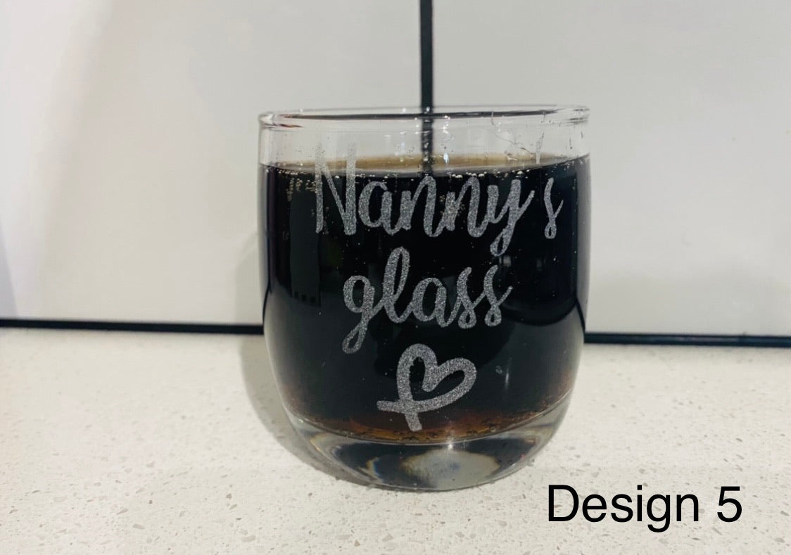 Engraved stemless glasses - 4 Little Dreamers