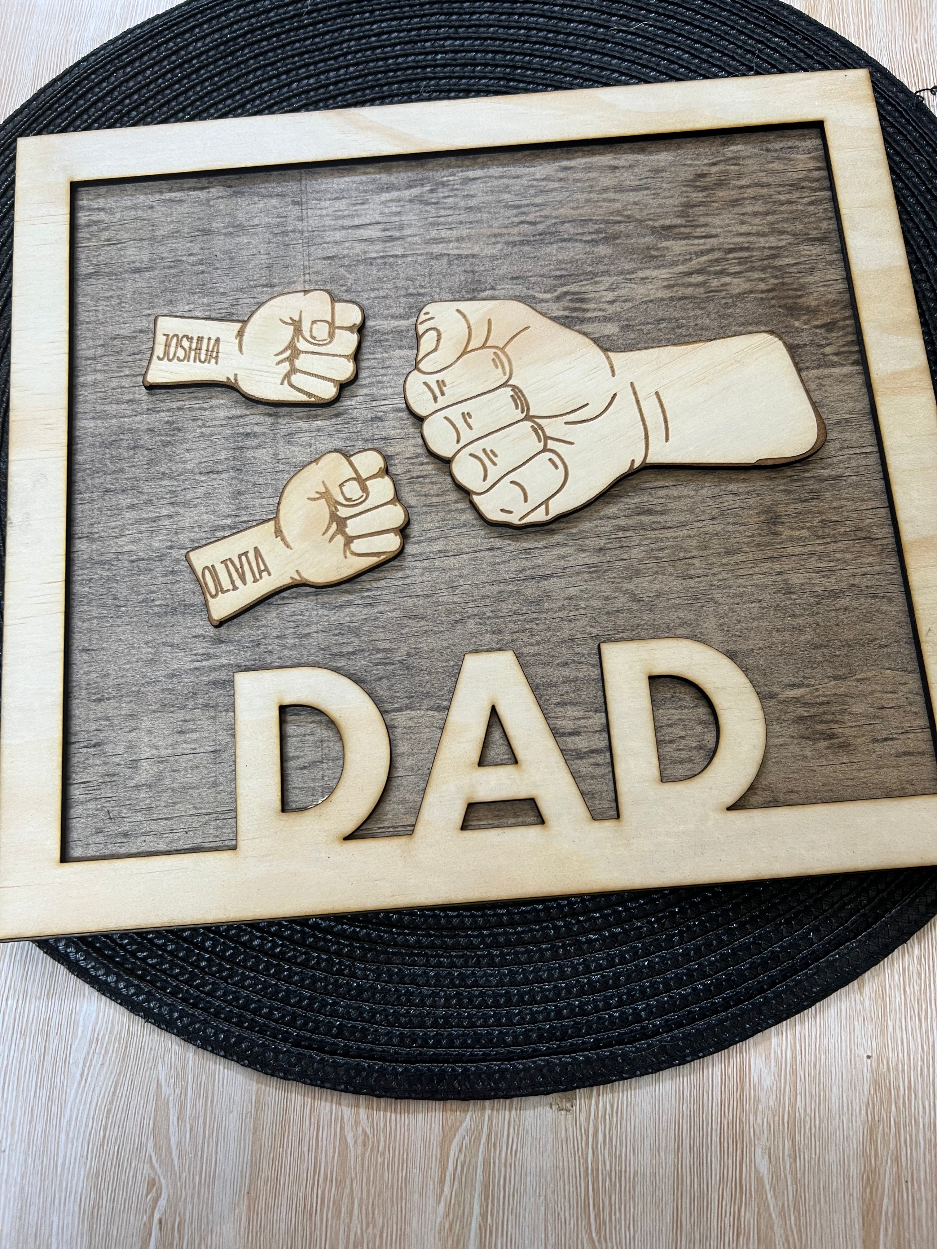 Fist bump plaques - 4 Little Dreamers