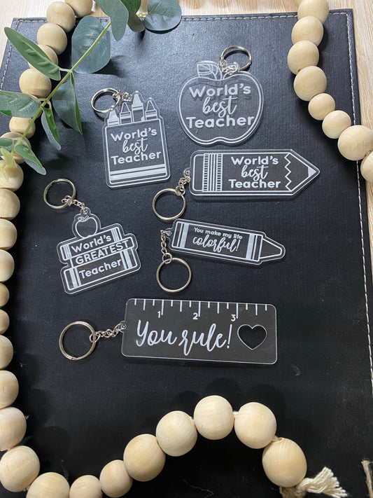 Teacher’s/coaches key rings - 4 Little Dreamers