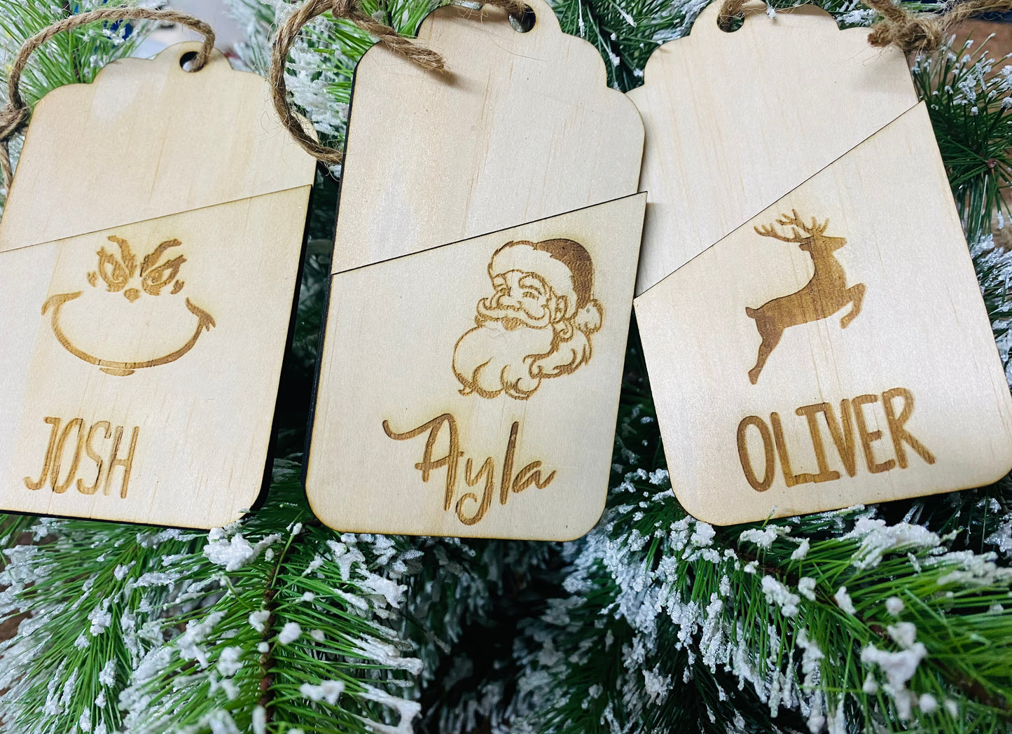 Tree ornament gift card holder