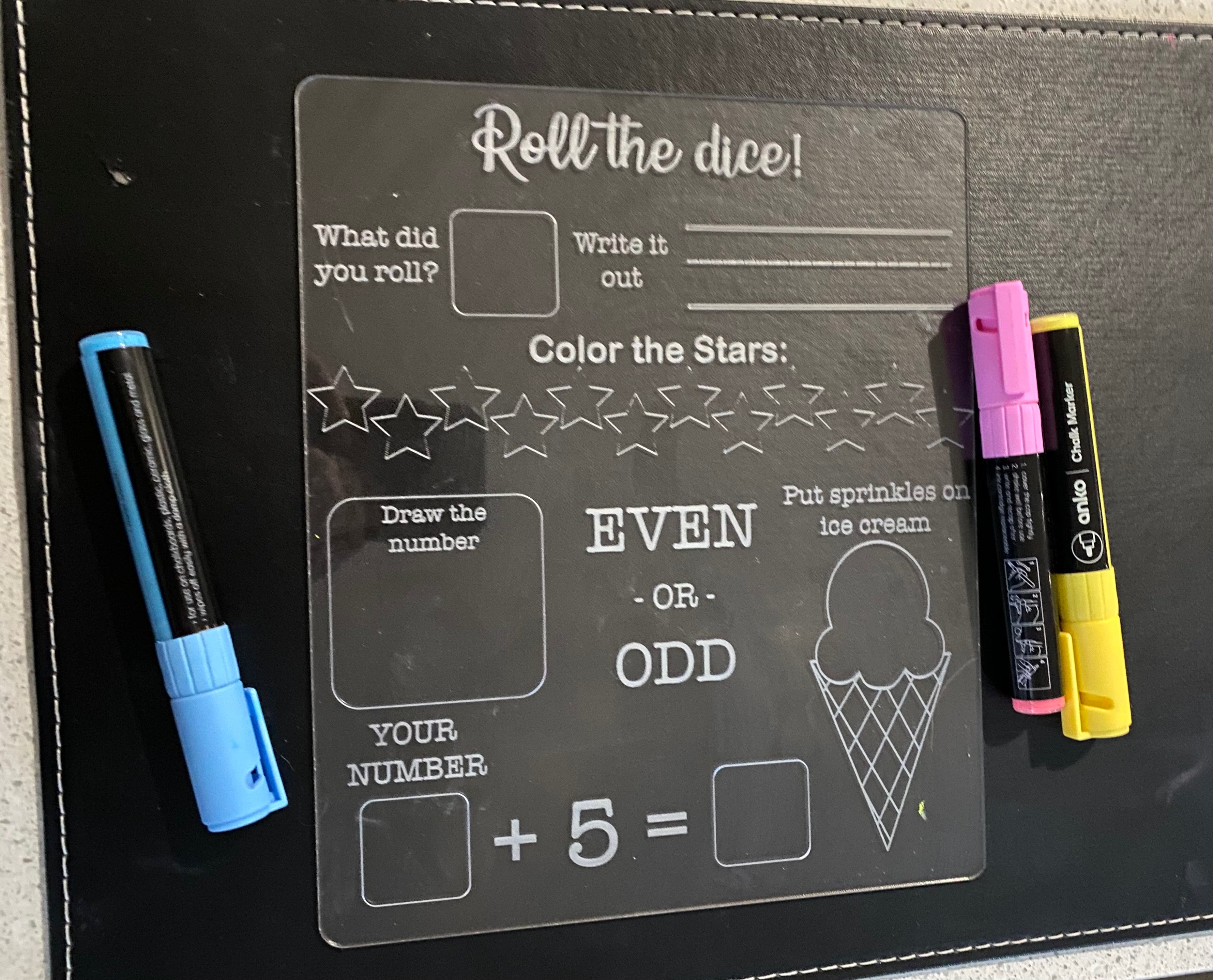 Educational maths wipe boards - 4 Little Dreamers