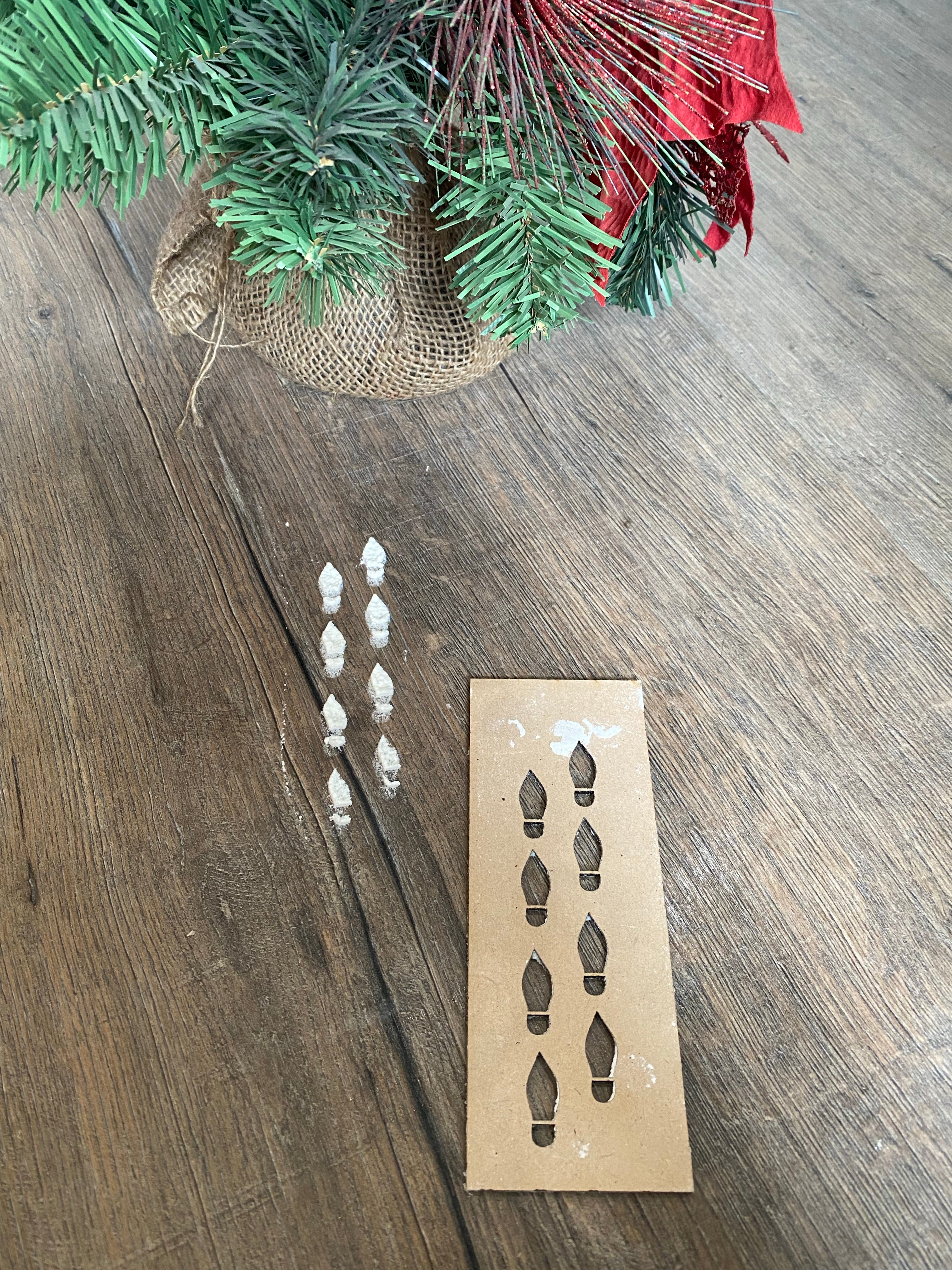 Foot print stencils - 4 Little Dreamers