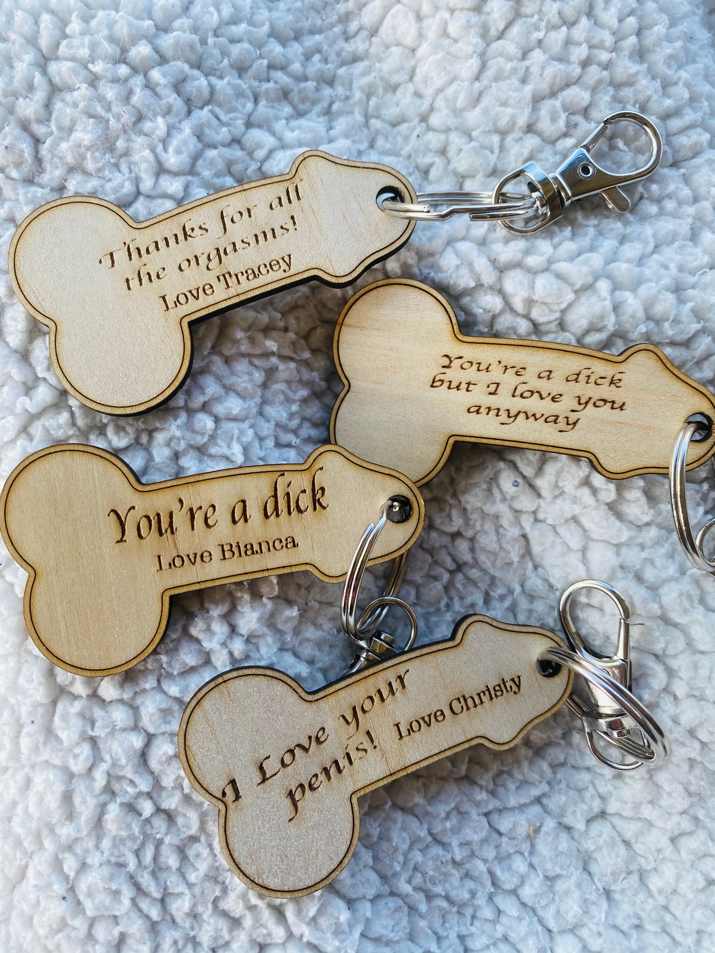 Penis keyrings - 4 Little Dreamers