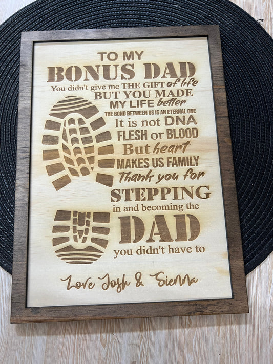 Dad plaques - 4 Little Dreamers