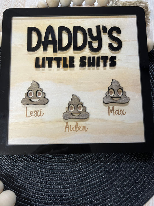 Little shi*s plaque