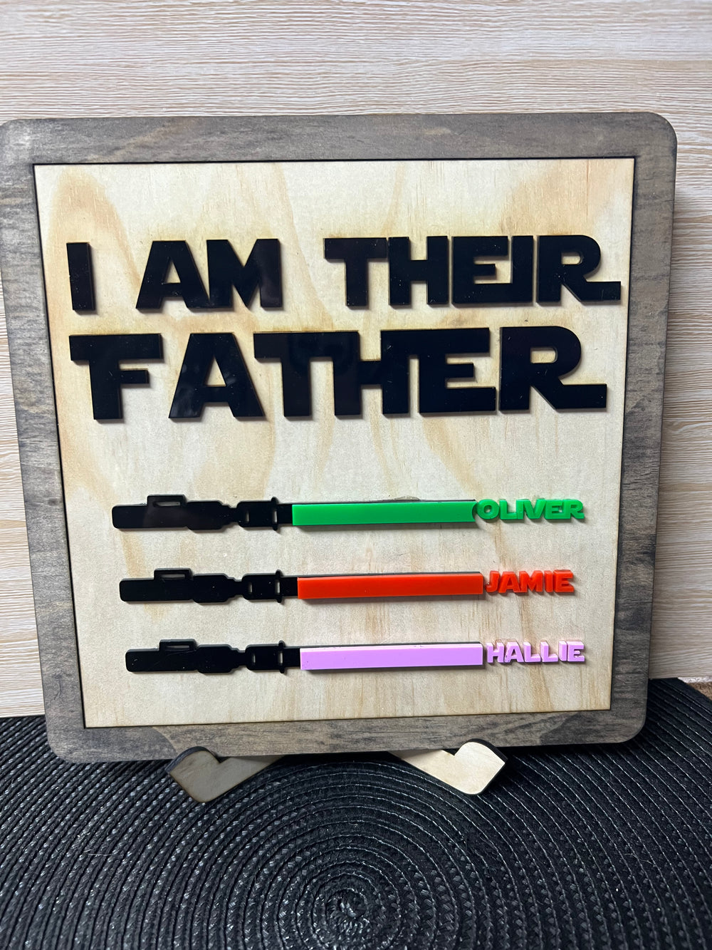 Lightsaber plaques - 4 Little Dreamers