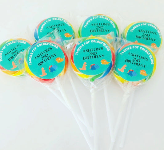 Personalised lollipops
