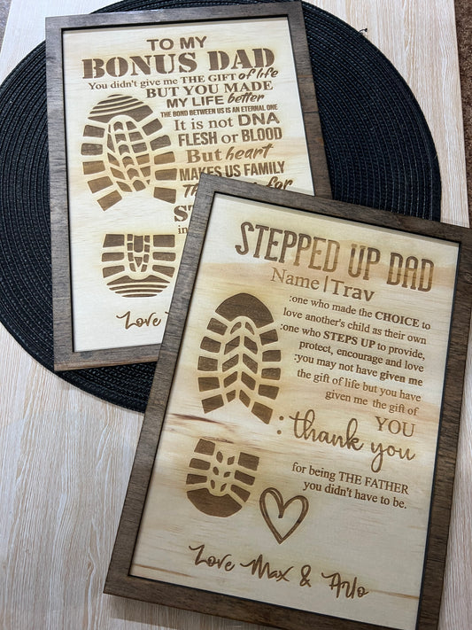 Dad plaques - 4 Little Dreamers
