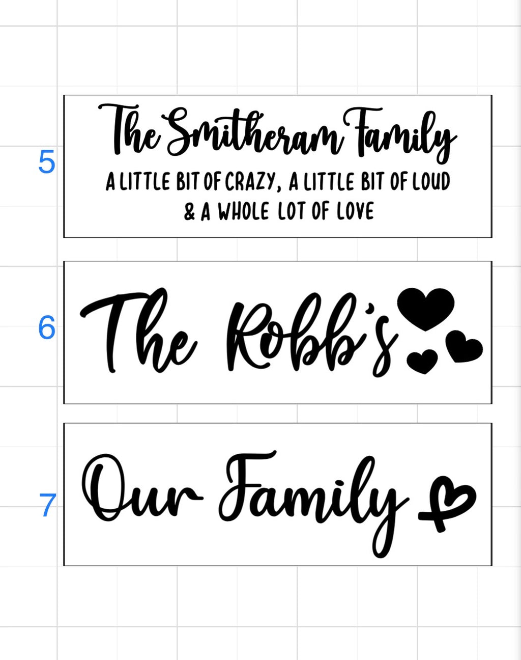 Family wall hanging piece - 4 Little Dreamers