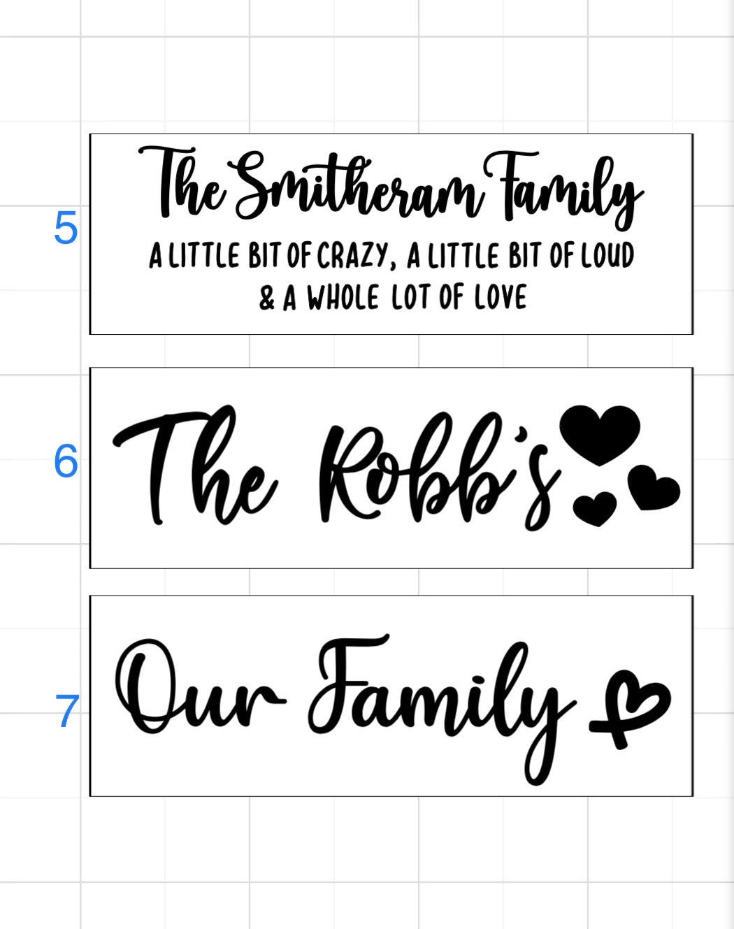 Family wall hanging piece - 4 Little Dreamers