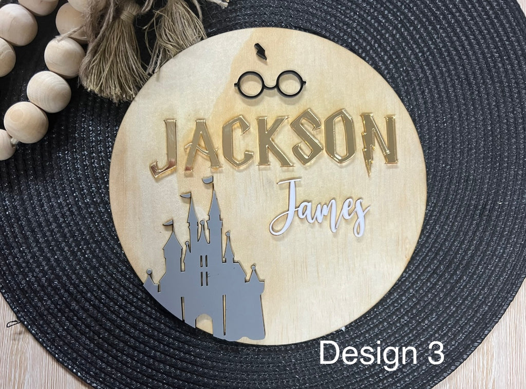 Kids acrylic name plaques - 4 Little Dreamers