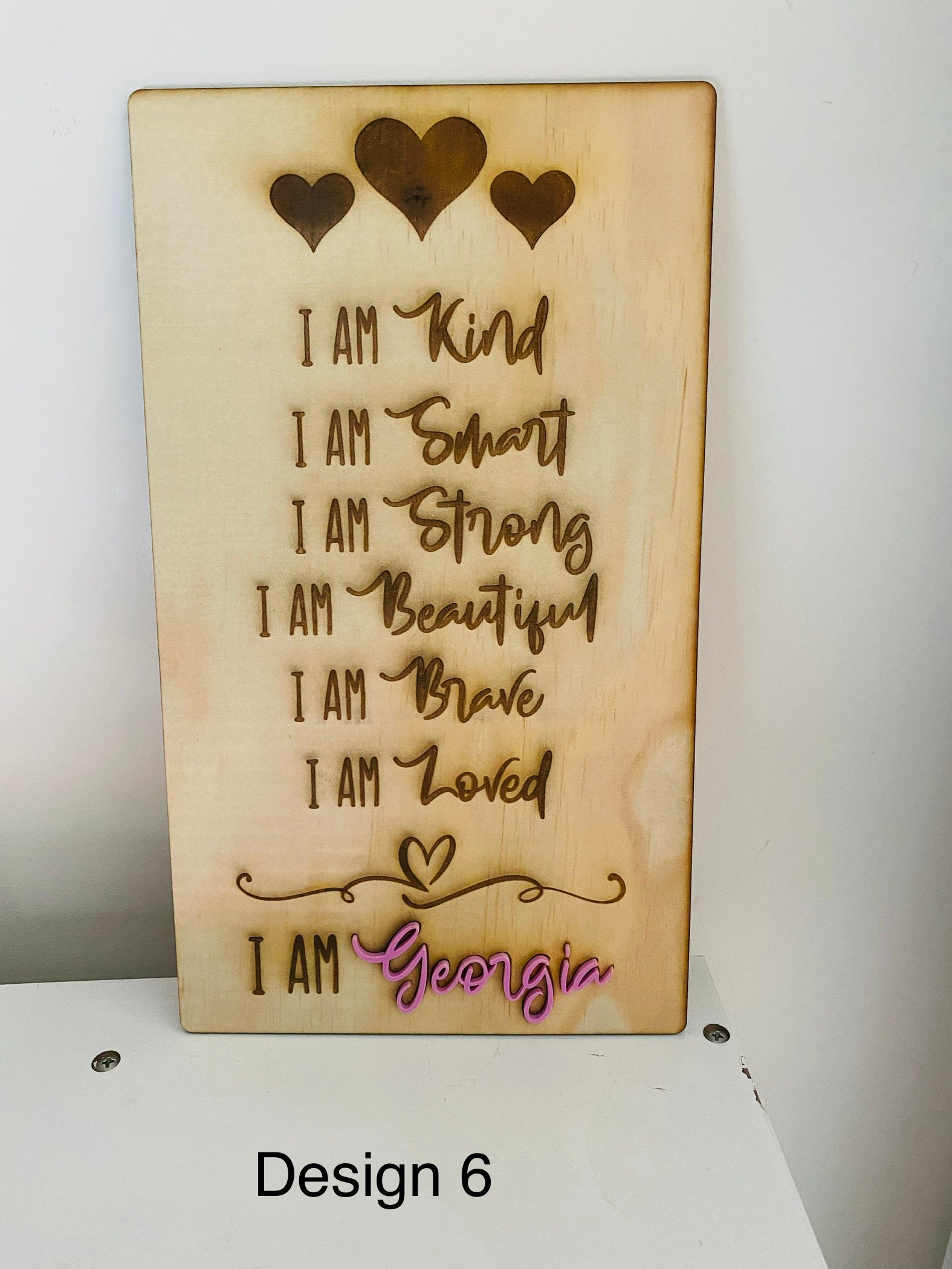 Affirmation plaques - 4 Little Dreamers