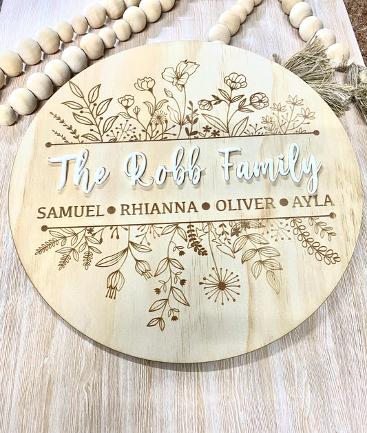 Family plaques - 4 Little Dreamers