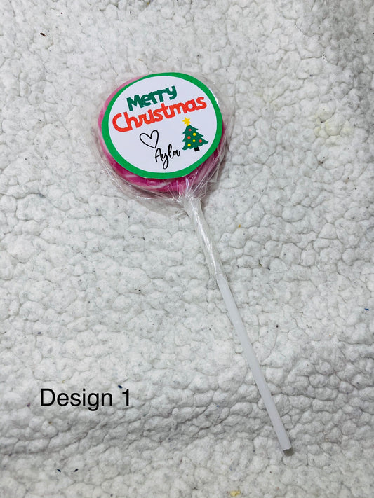 Christmas lollipops