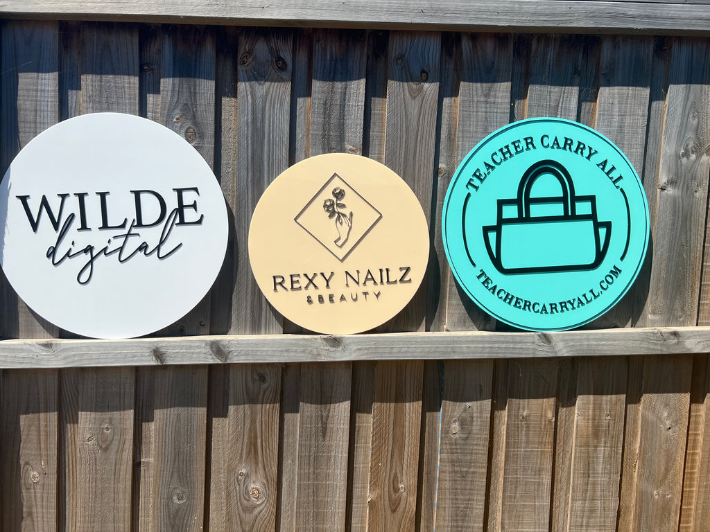 Acrylic business plaques - 4 Little Dreamers