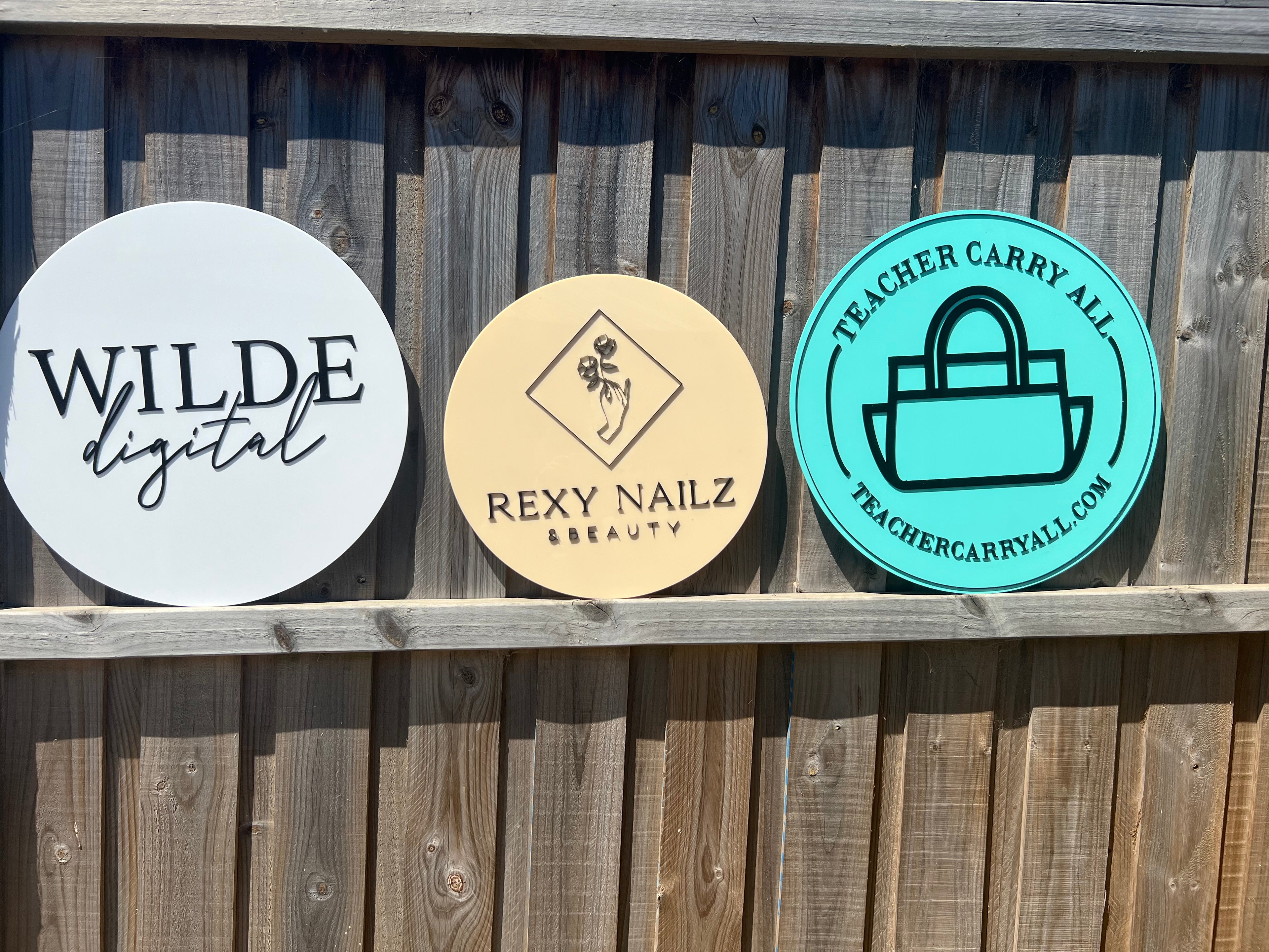 Acrylic business plaques - 4 Little Dreamers