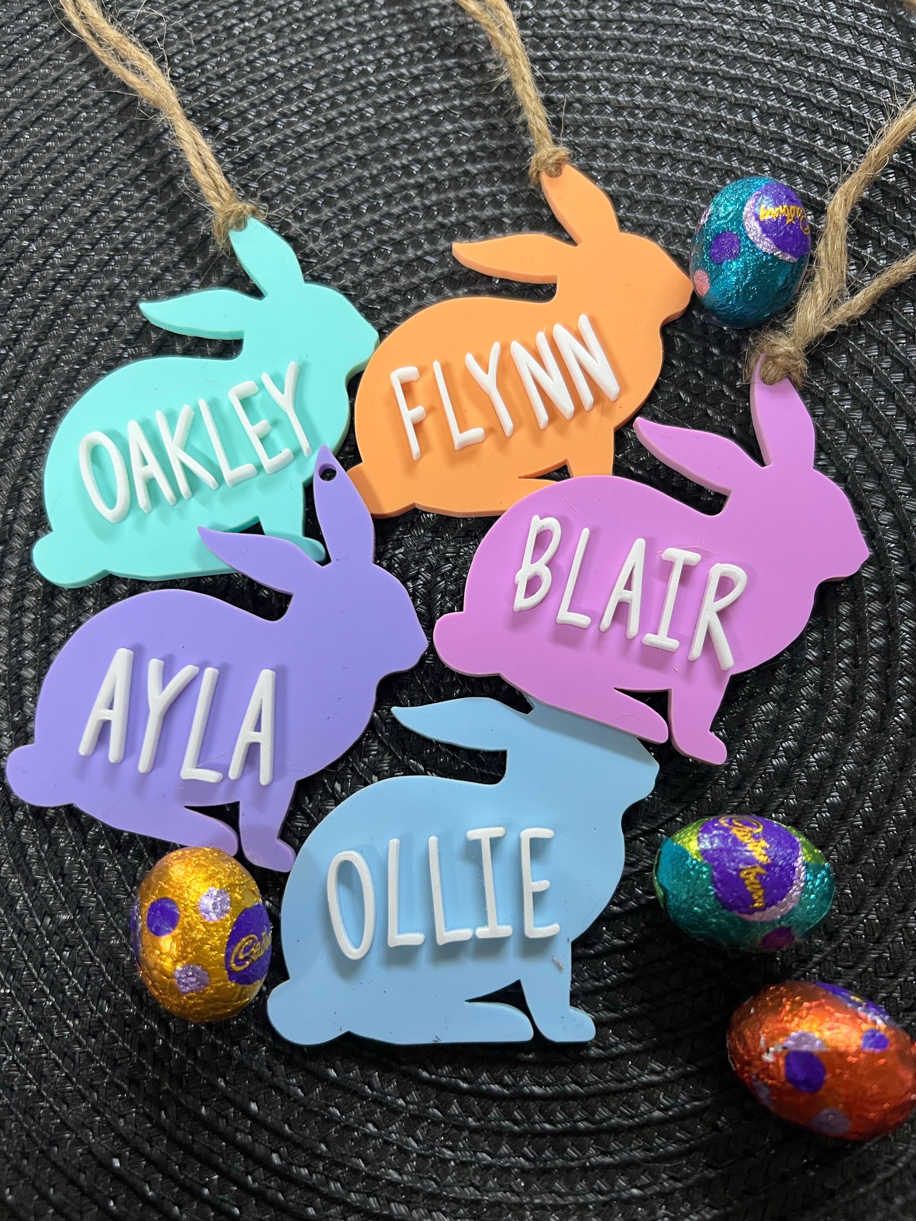 Acrylic Easter tags - 4 Little Dreamers
