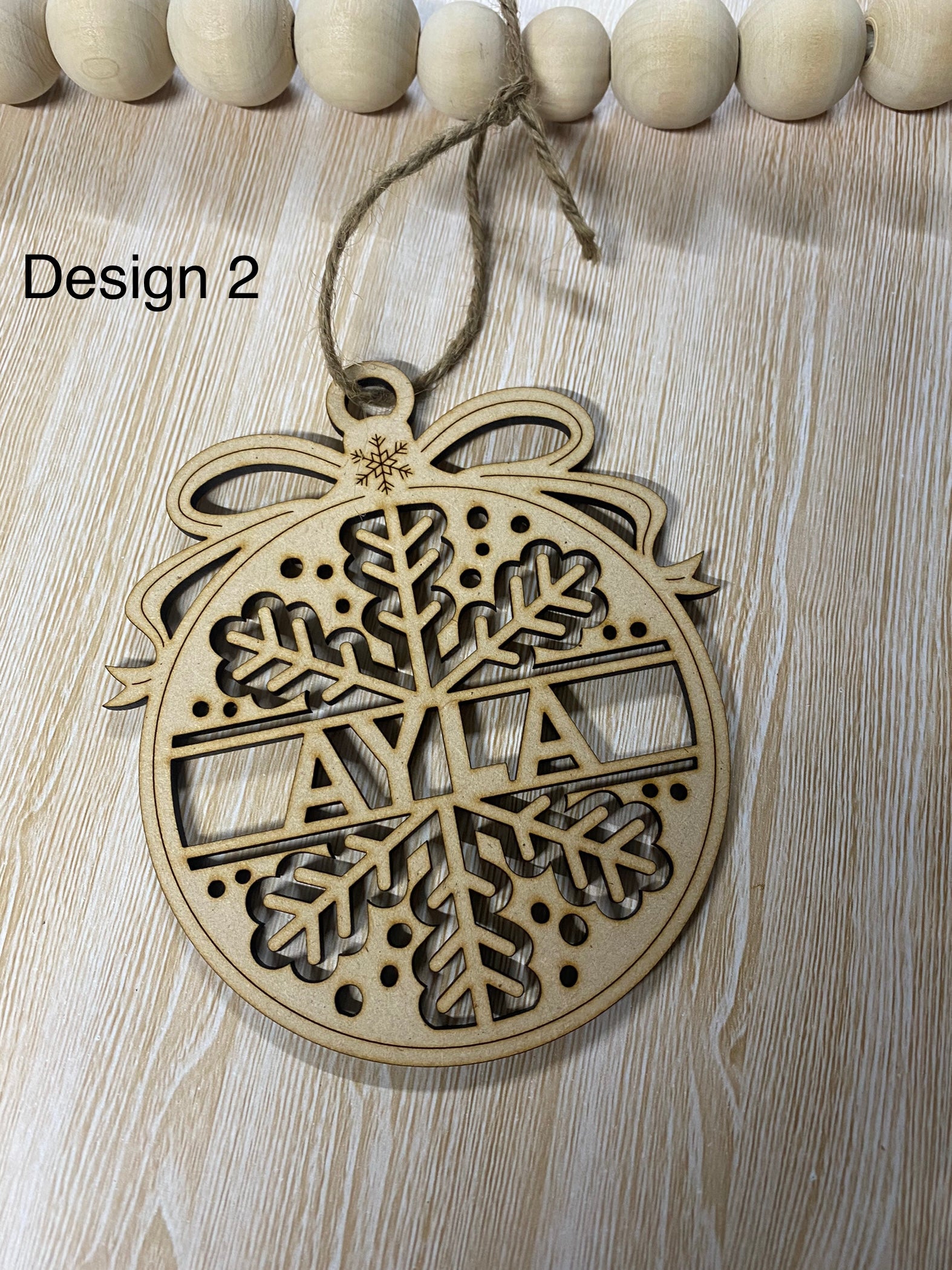 Name ornaments - 4 Little Dreamers