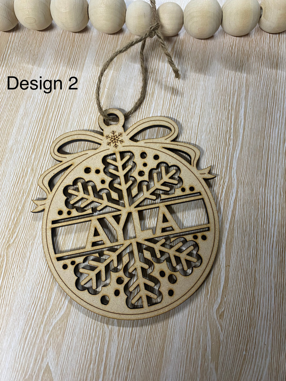 Name ornaments - 4 Little Dreamers