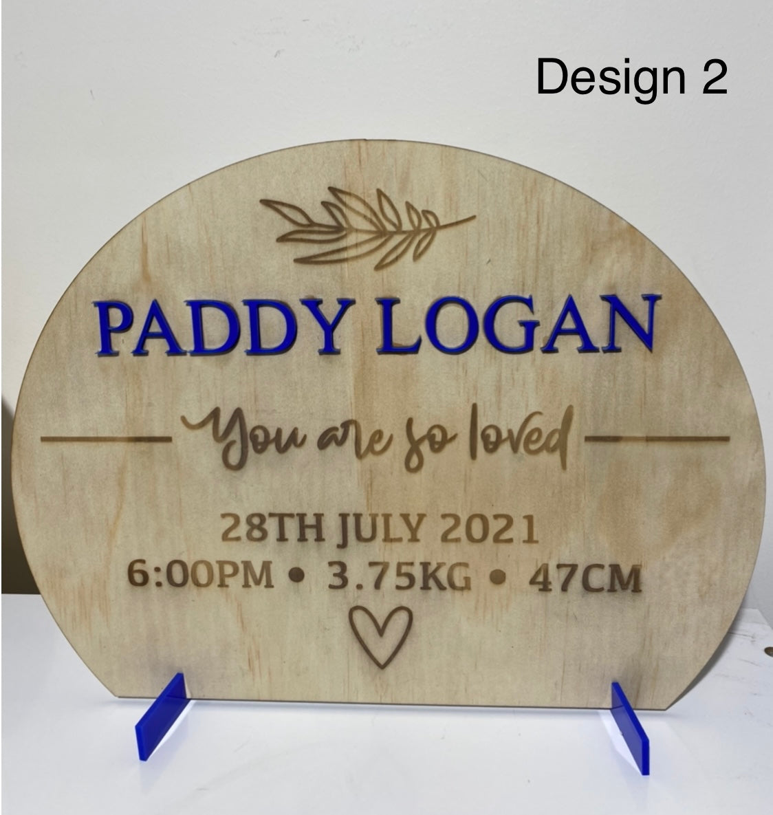 Baby birth stat plaques - 4 Little Dreamers