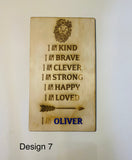 Affirmation plaques - 4 Little Dreamers