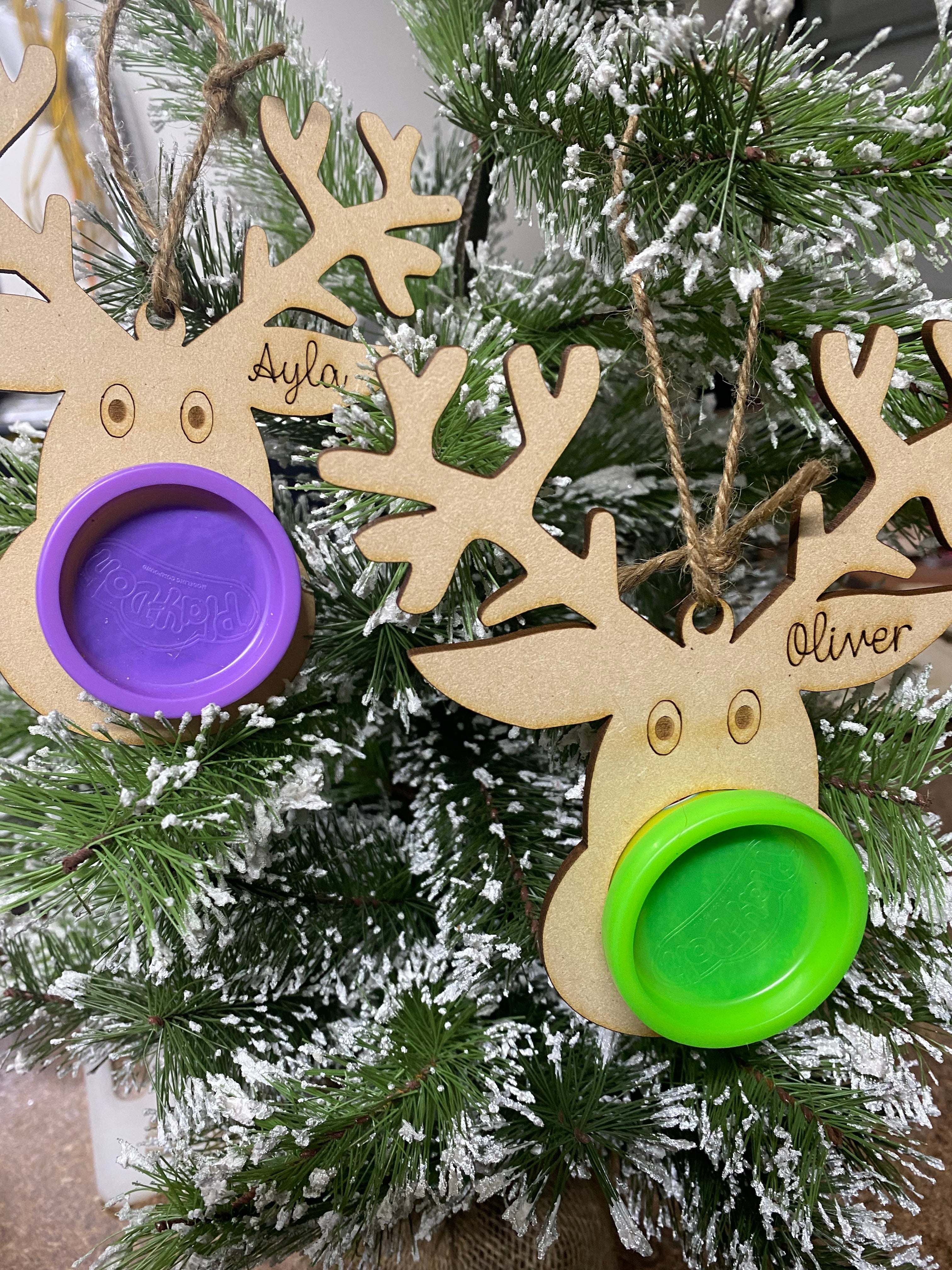 Play doh holder tree ornament - 4 Little Dreamers