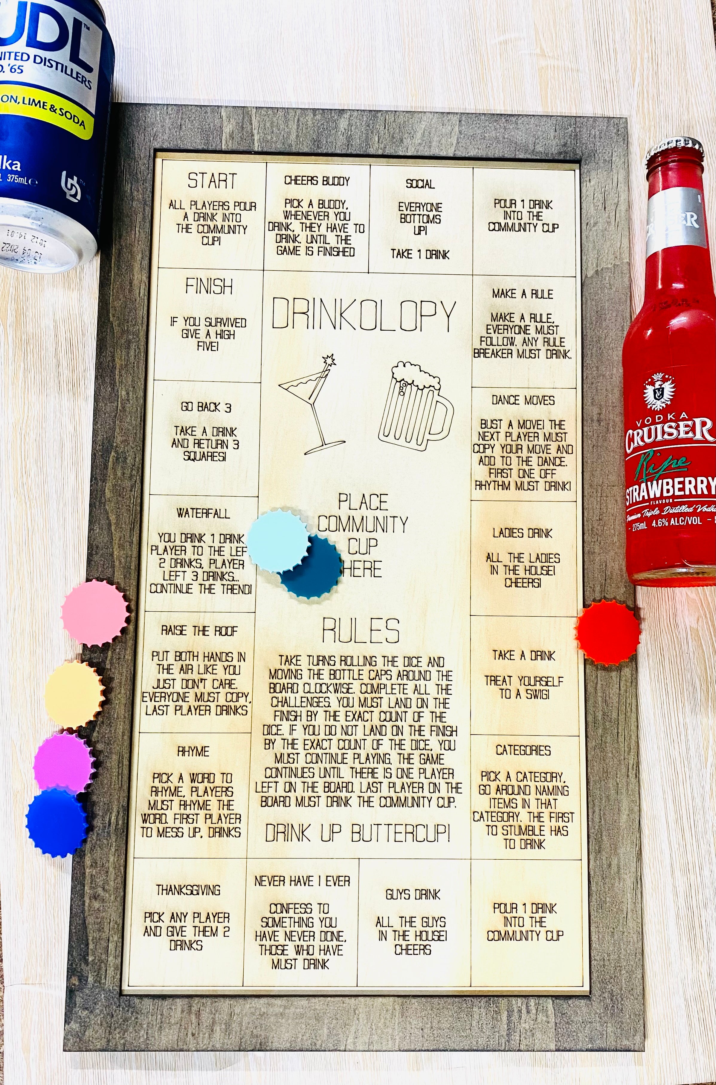 DRINKOLOPY drinking game - 4 Little Dreamers