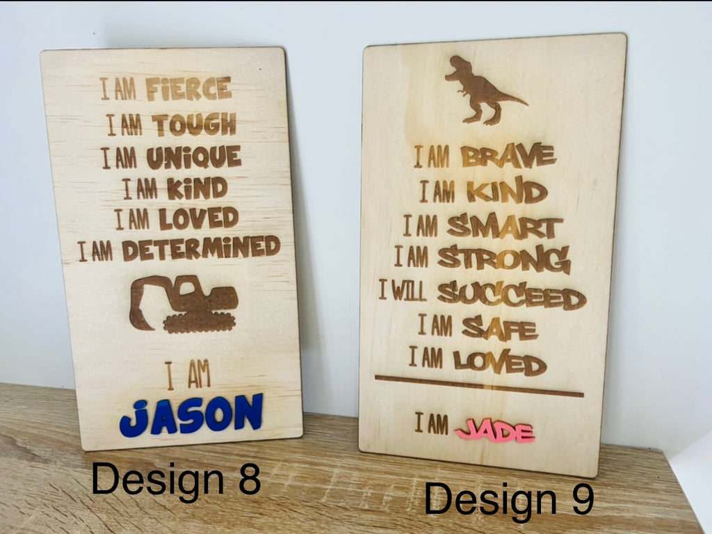 Affirmation plaques - 4 Little Dreamers