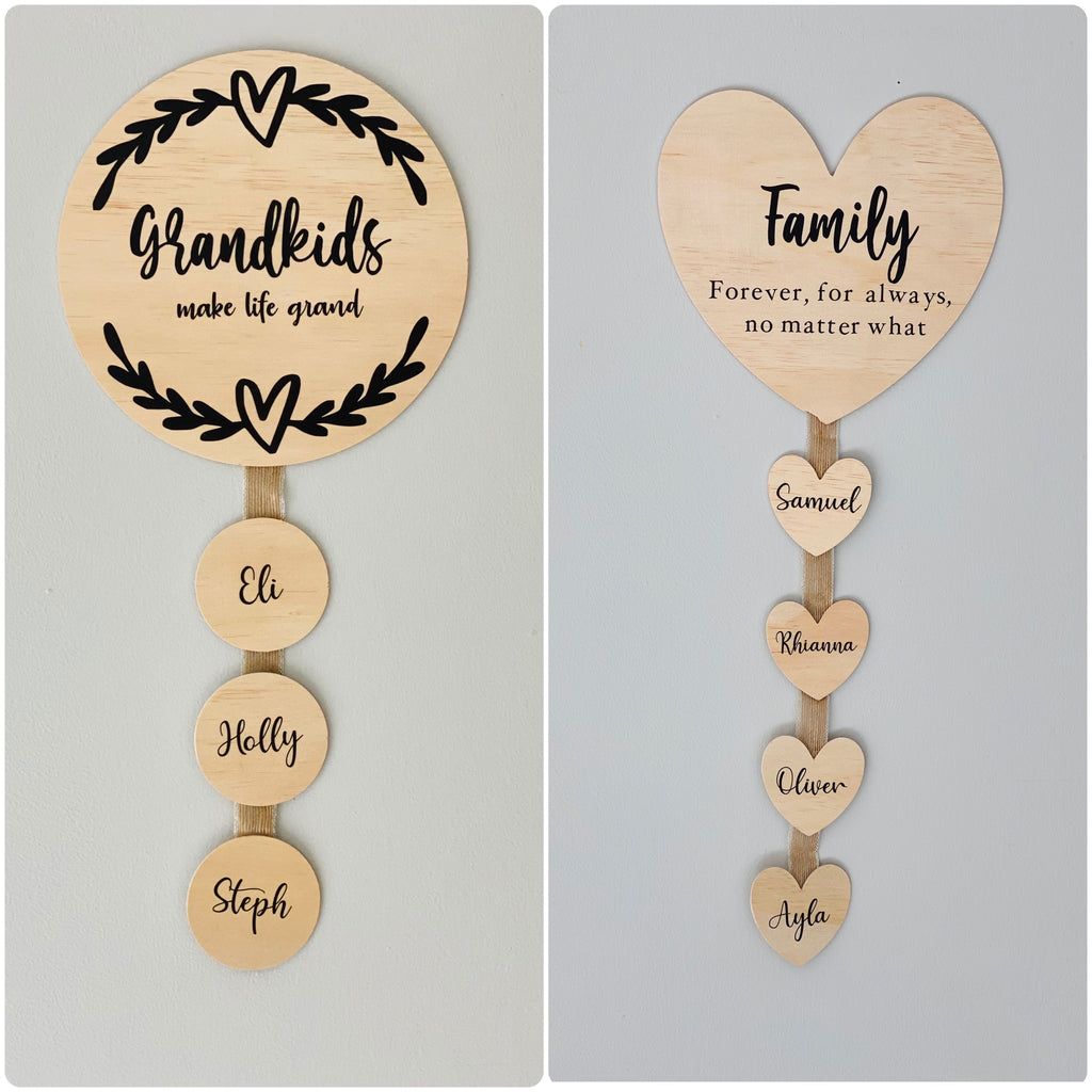 Family signs - 4 Little Dreamers