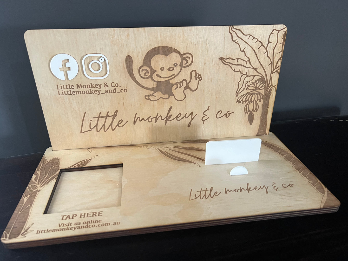 Wooden square reader stand - 4 Little Dreamers