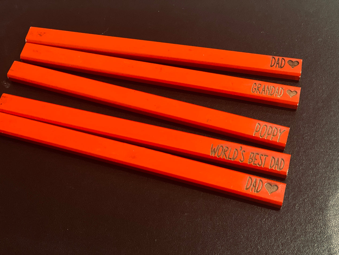 Personalised tradies pencil