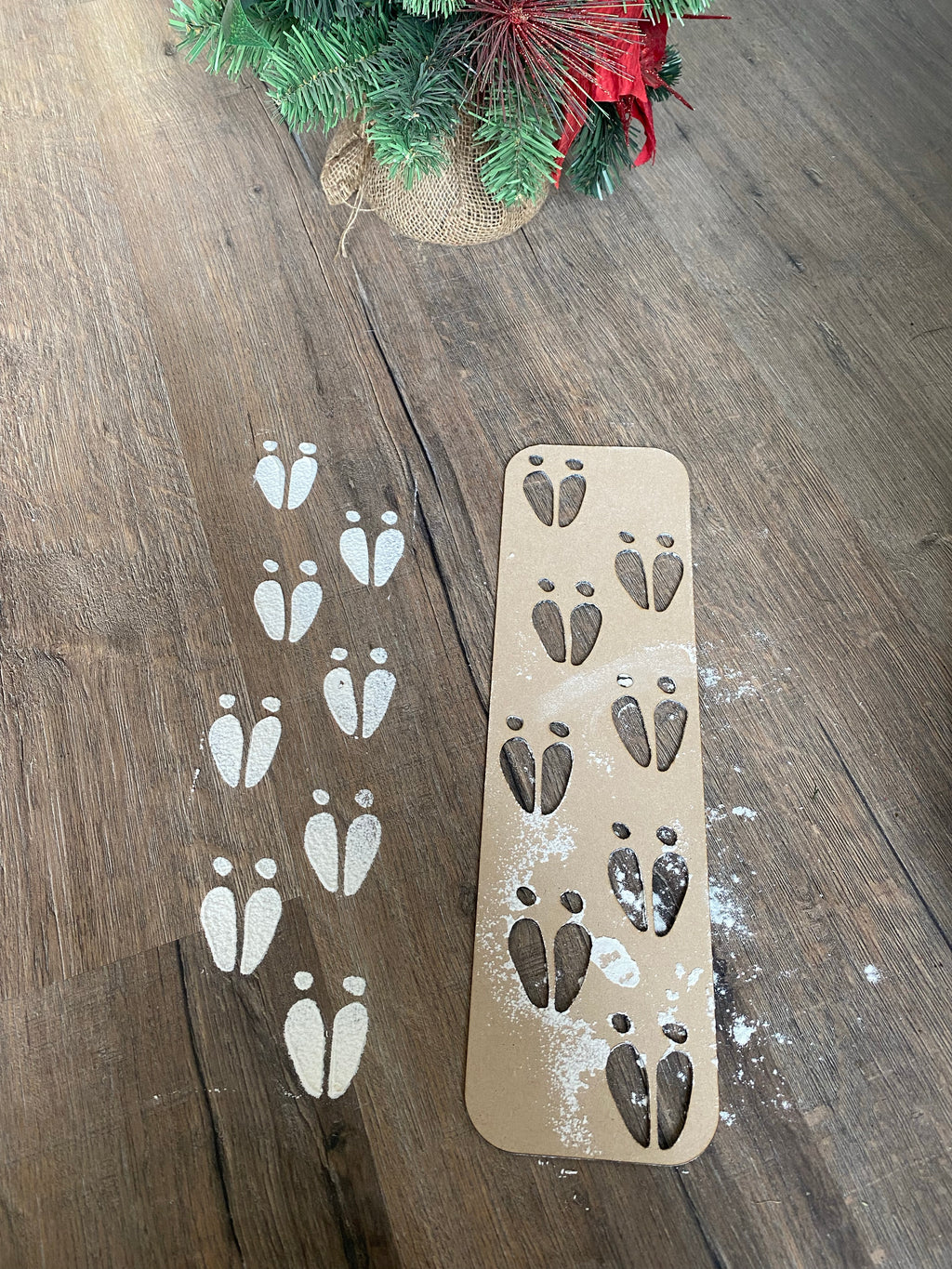 Foot print stencils - 4 Little Dreamers