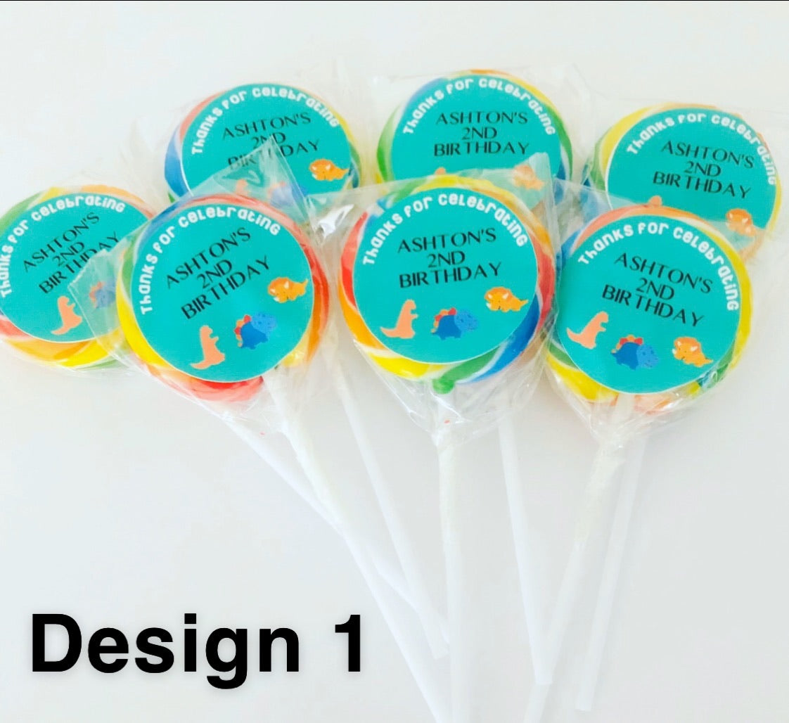 Personalised lollipops - 4 Little Dreamers