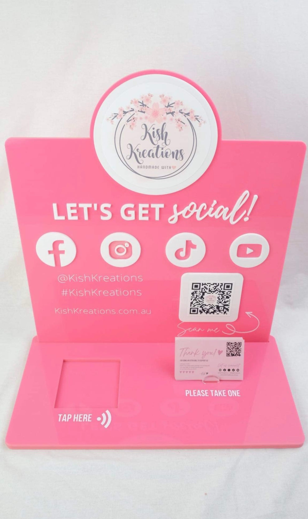 Acrylic square reader stand 4 Little Dreamers