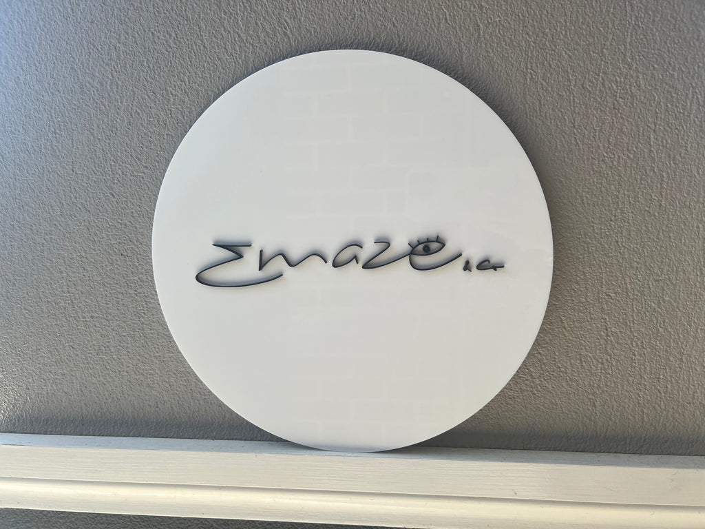 Acrylic business plaques - 4 Little Dreamers