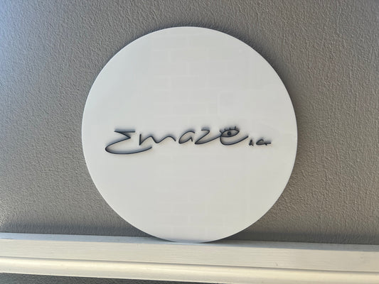Acrylic business plaques - 4 Little Dreamers